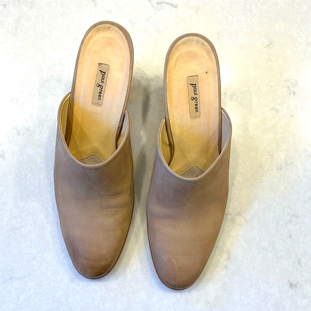 Paul Green Nude Pump Mules Size 10 (UK 7.5)